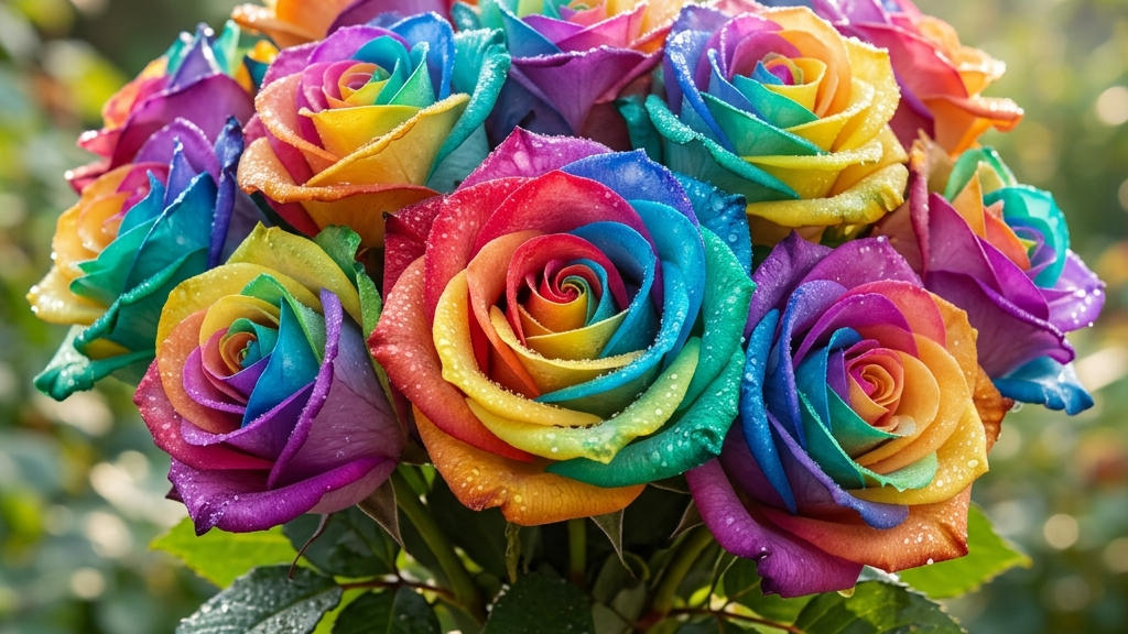 Rainbow Rose Meaning Joy Diversity Celebration and Symbolism