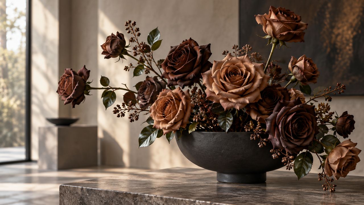 Chocolate Brown Rose Meaning: Deep Stability, Comforting Warmth, and Sincerity
