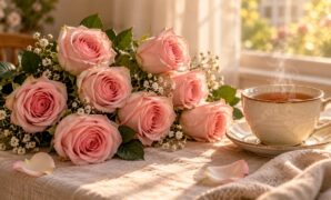 Meaning of 8 Roses: Supportive Care, Comfort in Illness, and Gratitude