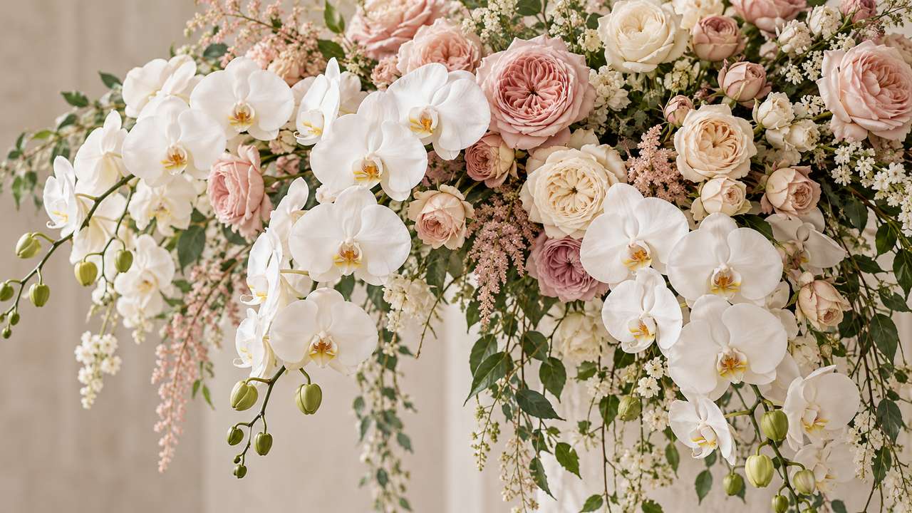 Pairing Roses with Exotic Orchids: Tropical Opulence and Refined Luxury
