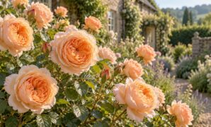 Roald Dahl Rose: Soft Peach-Apricot Blooms Inspired by James and the Giant Peach