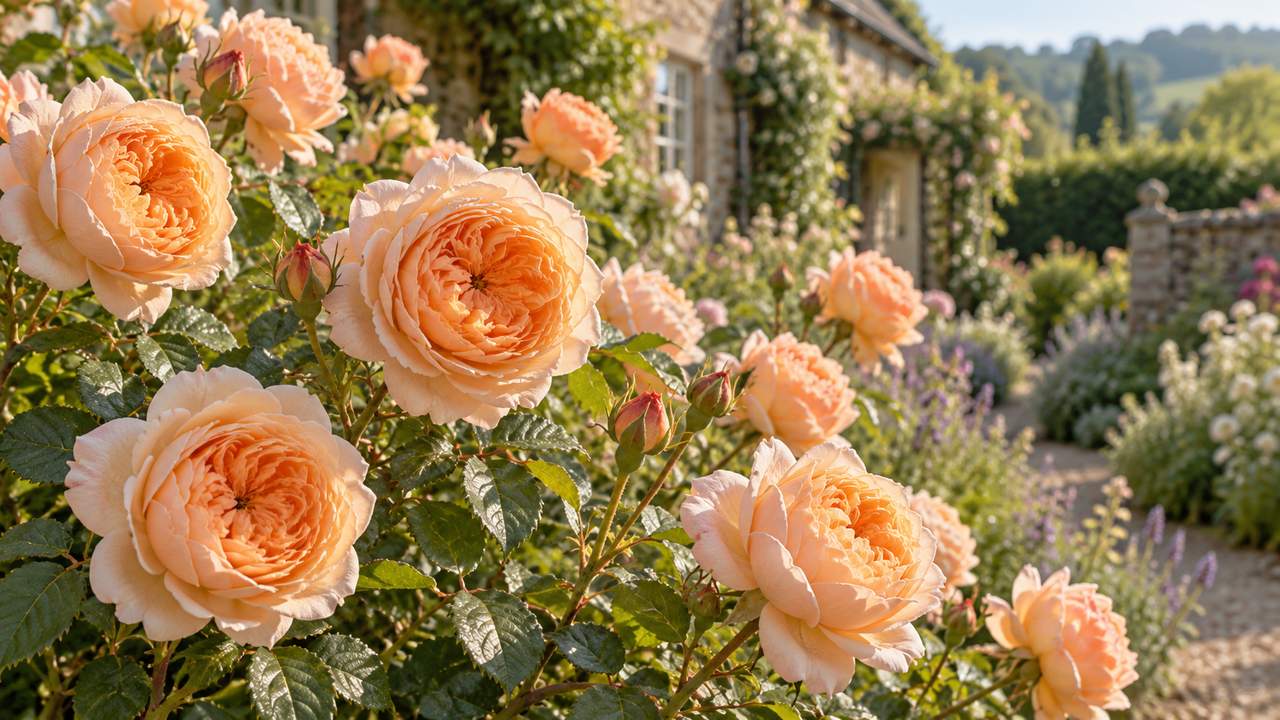 Roald Dahl Rose: Soft Peach-Apricot Blooms Inspired by James and the Giant Peach