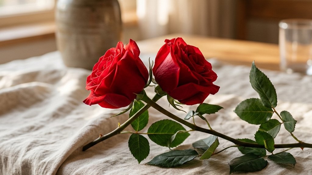 2 Roses Meaning: Deep Mutual Affection and the Union of Two Souls